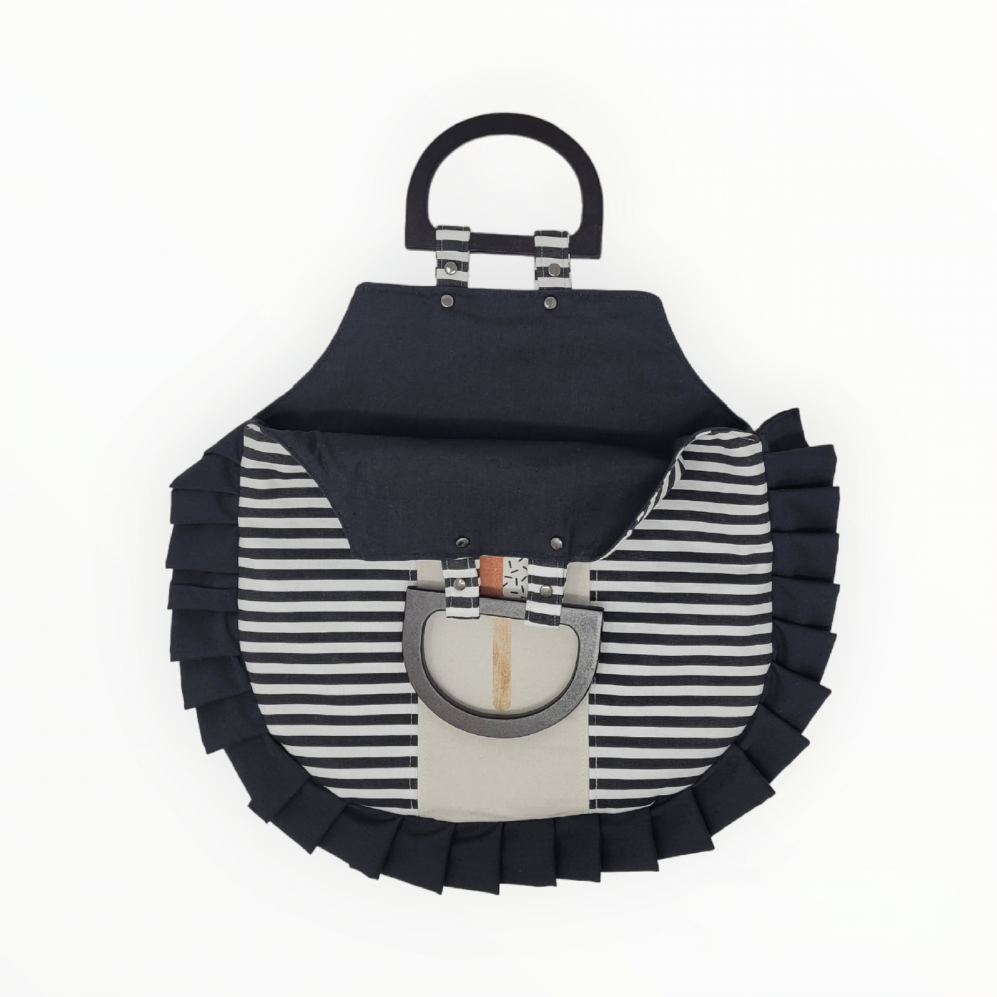 Black Striped Summer Bag